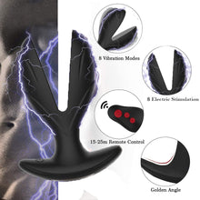 Vibrating Anal expander Plug Electric Shock Pulse Vibrator Prostate Massager Men Remote Control Sex machine Toys for man adult