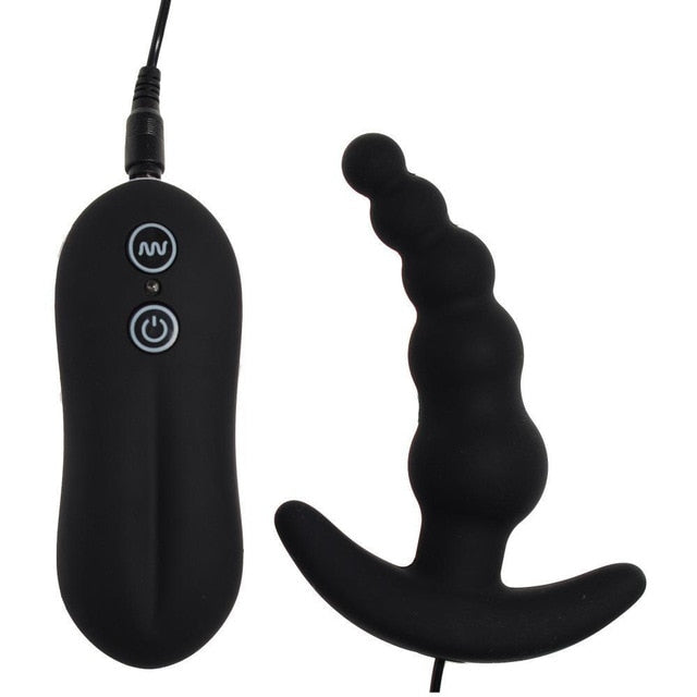 Erotic 10 Frequency Vibrating Prostate Massager Anal Plug Dildo Vibrator Anal Beads Butt Plug Vibrators For Men Toys For Adult 18