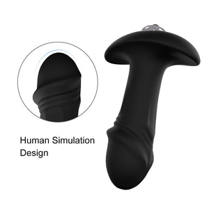 2 in 1 Vibrating Anal Butt Plug Adult Game Sex Toy For Men Women Prostate Massager Waterproof Vibrator Stimulator