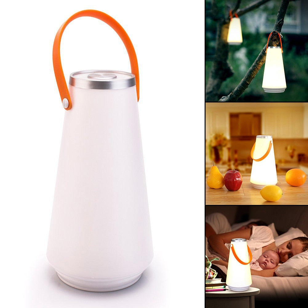 Creative Lovely Portable Wireless LED Home Night Light Table Lamp USB Rechargeable Touch Switch Outdoor Camping Emergency Light
